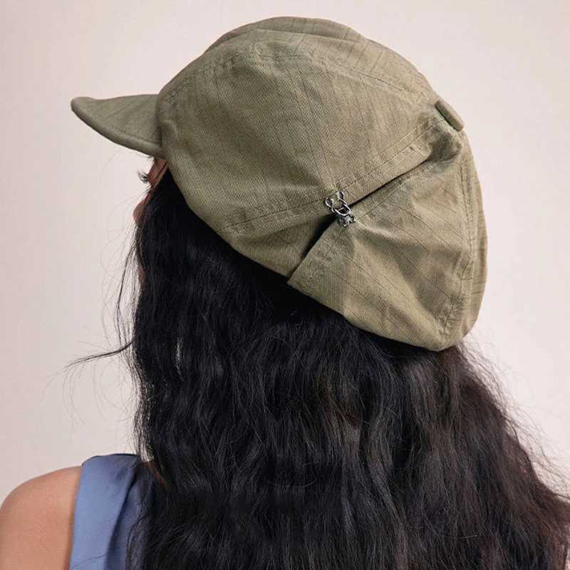 RICYGVM Janese Cotton Hemp Beret for Women Painter Artist Hat Spring Summer Girls Peaked C Solid Color Fashion Octagonal C XJ250807