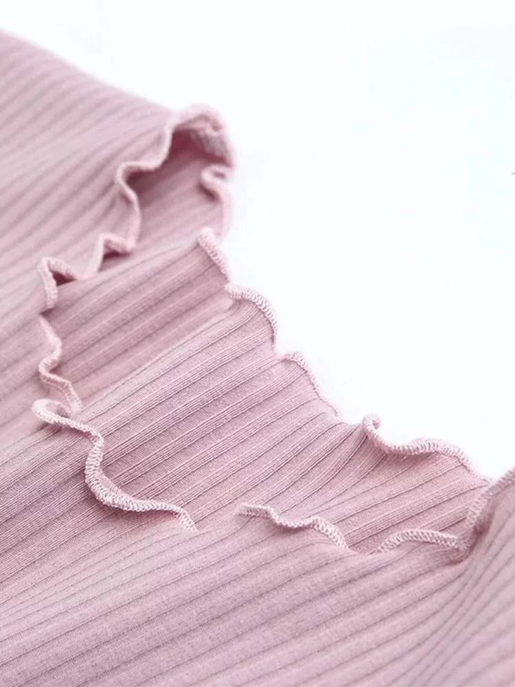 AOSSVIAO Vintage Wood ears O neck Short sleeve Tshirt 2025 Woman Slim Fit t shirt tight tee Summer Retro Tops 6 colors 250729