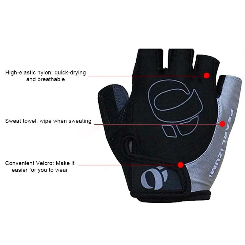 Cycling Gloves Half Finger Gel AntiSlip AntiSweat Road Bike For Men Mtb Equipment 250729