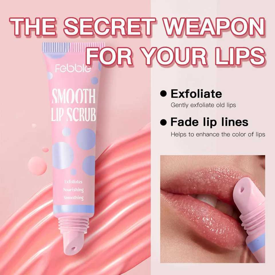 Moisturizing Lip Scrub Hydrating Brightens Dark Lips Removes Dead Skin Cells for Soft Smooth Kissing Lip Care TreatmentXJ250807