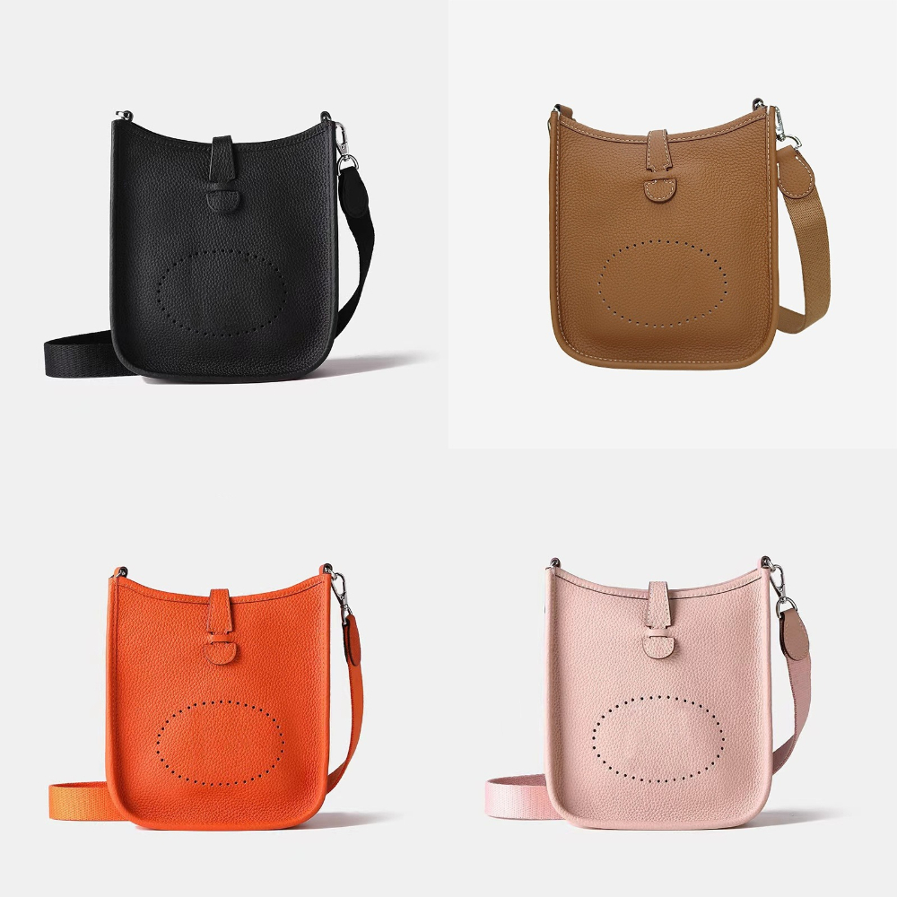 Designer bag women handbag layered high-end texture handbag cowhide shoulder bag hollowed out craft fashion bag crossbody bag