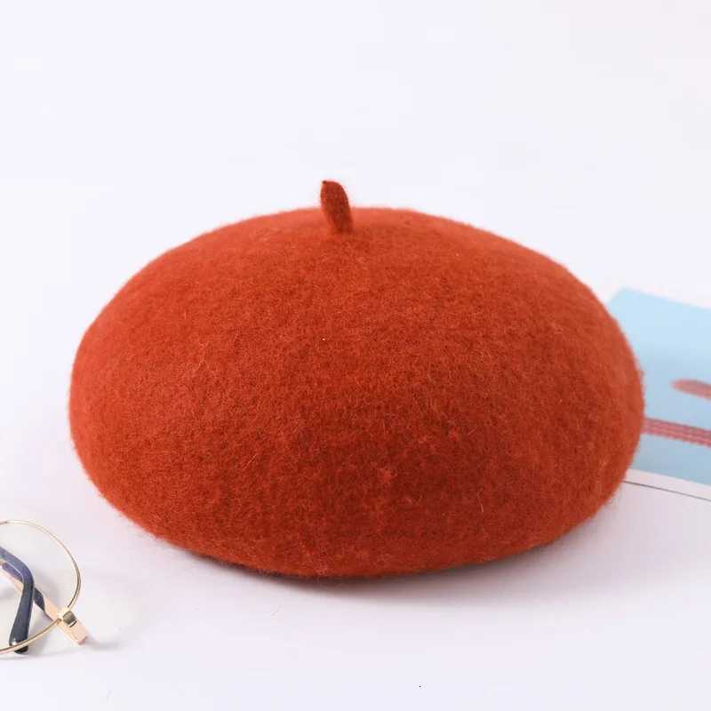 Women Wool Berets French Artist Style Warm Winter Beanie Hat Retro Plain Beret Solid Color Elegant All Matched Autumn Cs XJ250807