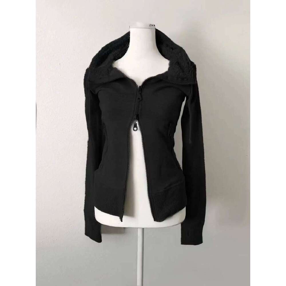 Goth Punk Clothes Hot Girl Winter Slim Y2k Hoodies 2000s Streetwear Korean Casual Sweatshirt Haruku Vintage Hooded Woman Top