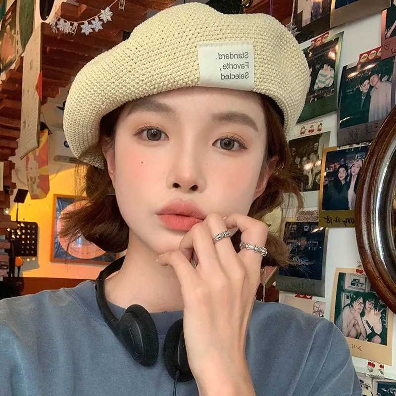 Summer Beret For Women New Style Small And Thin Versatile Big Head Circumference Painters Hat XJ250807