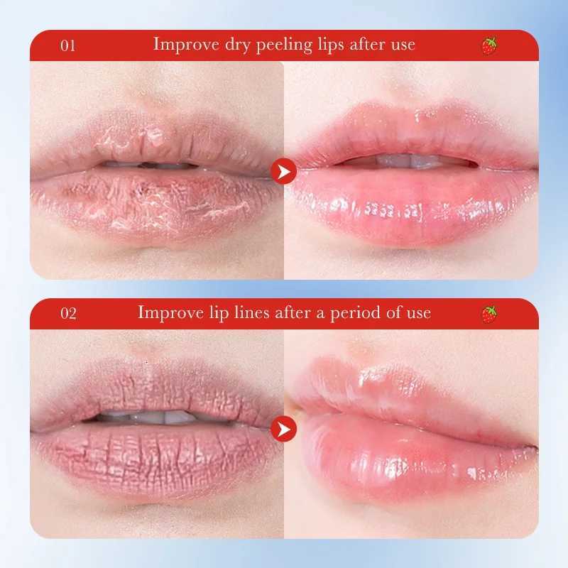Strawberry Lip Scrub Removes Dead Skin Cuticle Lightens Lip Lines Brightens Lip Color Smooths Moisturize Soften Pink Lips MakeupXJ250807