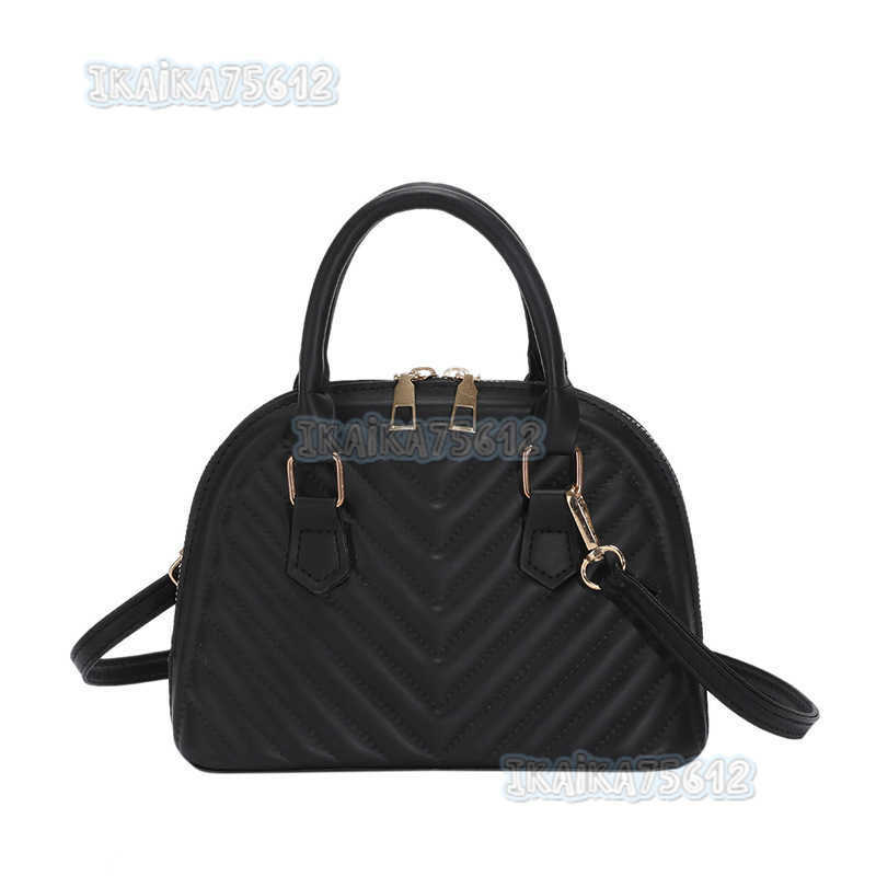 Fashion Solid Color Diamond Bag 2022 Autumn Trend New Style Ocean Casual Shoulder Cross Body Shell Bag H250806