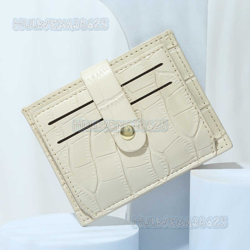 New Niche Design Card Bag Zero Wallet Multi Slot Wallet Women Candy Color Crocodile Pattern Small H250806