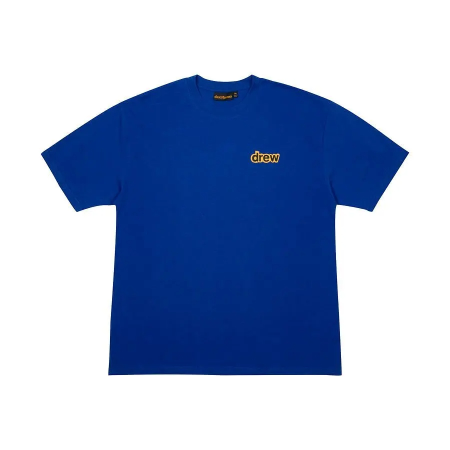 Drew House Fashion Mens Clothing Printing logo T shirt men's and women's printed loose short sleeve T-shirt Designer luxury