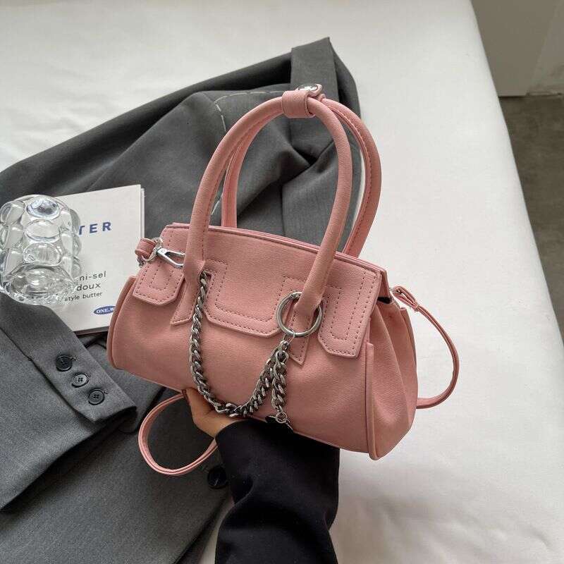 European and American Leisure Shoulder for Women 2024 New Simple Texture Crossbody Fashion Handbag Small Square Bag