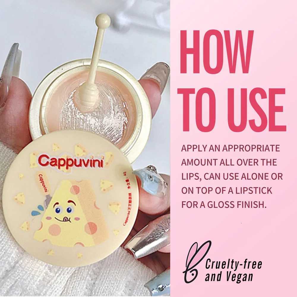 Cappuvini Two Pack Cheese Lip Care Set Moisturizing Exfoliating Lip Balm Light Texture Lip MaskXJ250807