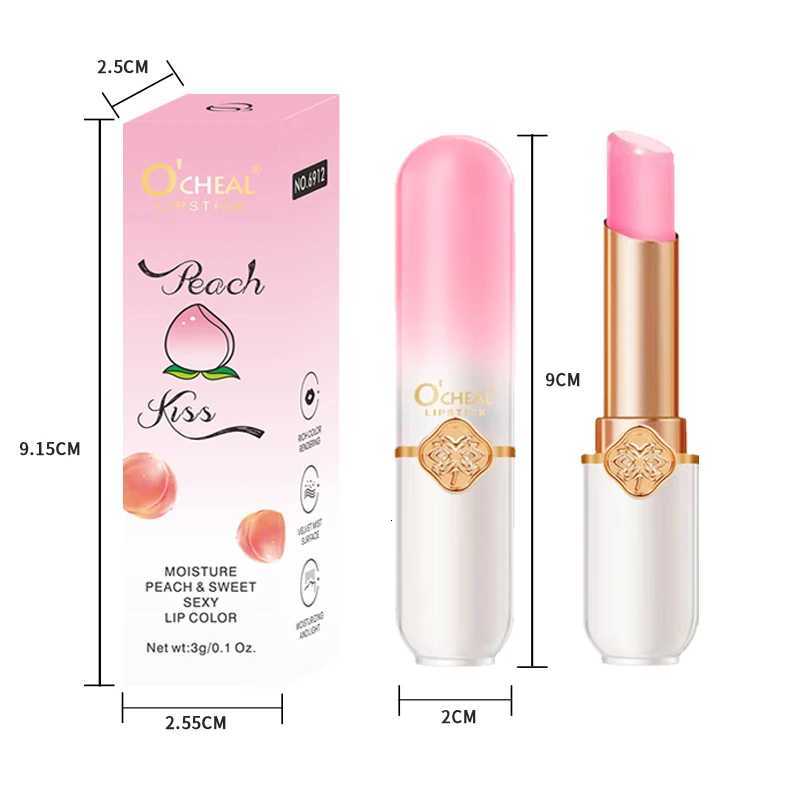 OCHEAL Color Changing Lipstick Fruit Lip Balm Moisturizing Waterproof Long Lasting Moisturizing Lip Balm Temperature ChangingXJ250807