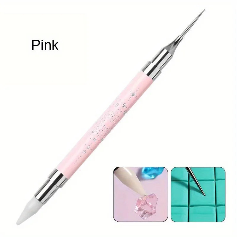 Nail Art Dotting Pen Double End Painting DIY Brush Rhinestone Handle Diamond Picker Manicure Dotting Tool Nail Accessories 250805