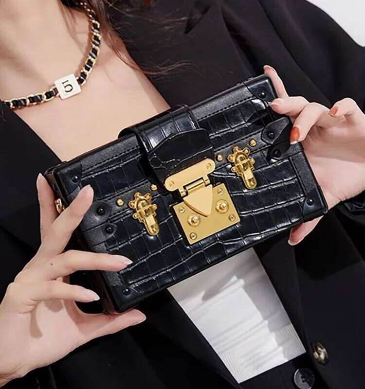 Designer Brand New High Quality Fashion Leather Serpentine Lock Box Crossbody Shoulder Bag Women Hot Sale