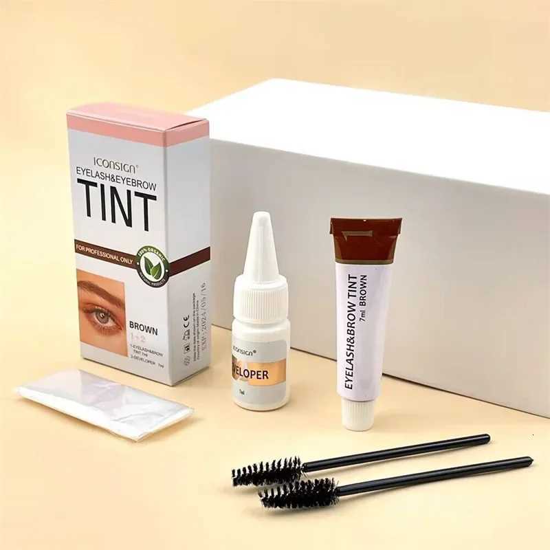 Professional Eyebrow Dye Tint Kit Fast Tint Gel Brown Black Color Tint Cream Easy Dying Semi Permanent Eyebrows Enhancer Tools W250807
