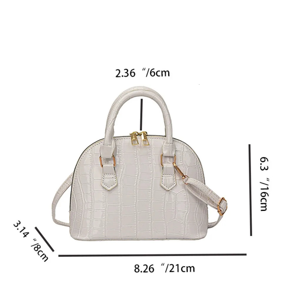 Retro Shoulder Bag Fashion Pu Leather Womens Bag Waterproof Pattern Versatile Crossbody Bag 250807