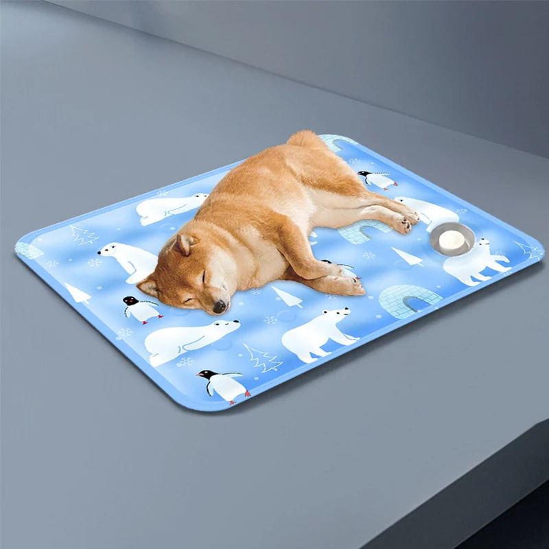 Summer Ice Cushion Pet Cooling Mat Sleeping Mat Cooling Gel Cushion Water Cushion Cat Dog Cold Bed Ice Mat Blanket Dormitory Mat 250804