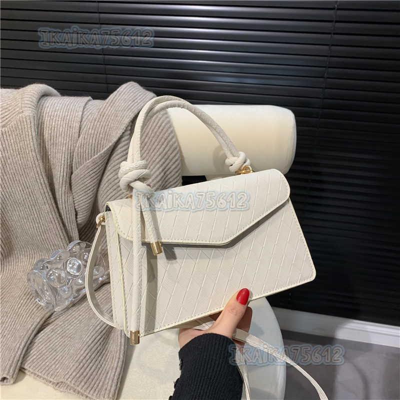Celebrity Style Handbag for Women 2022 New Fashion Trendy Single Shoulder Small Square Bag Solid Color Crossbody Bag H250806