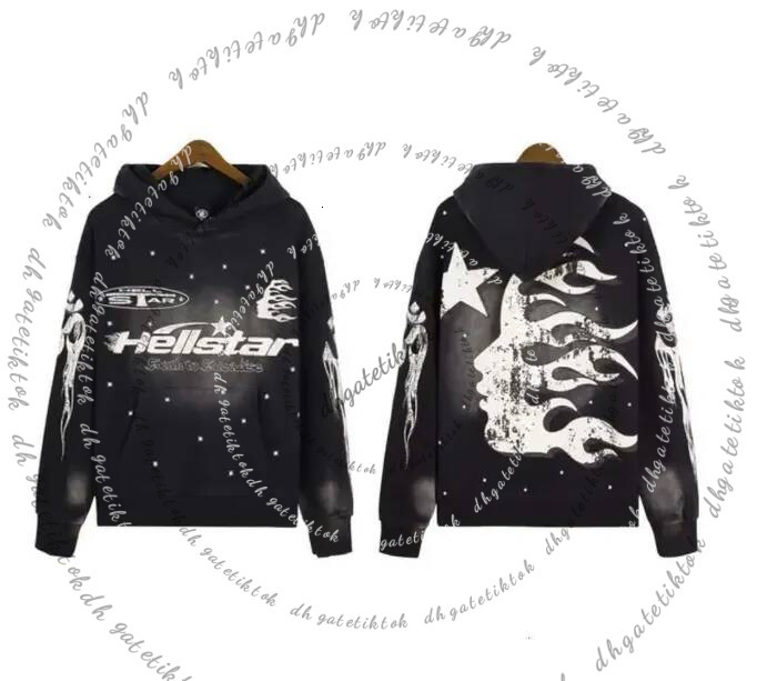 Hellshirt Designer Mens Zip Up Hoodie Hellness Stars Hoodie Woman Tracksuits Hellly Starlys graphic hoodies Sports Suit Pants Vintage Street Graffiti Sweatshirts
