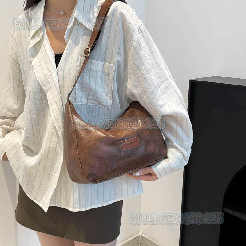 2025 New Fashion Simple Shoulder Bag Large Capacity Tote Bag Casual Crossbody Bag Style Womens Underarm Bag H250806