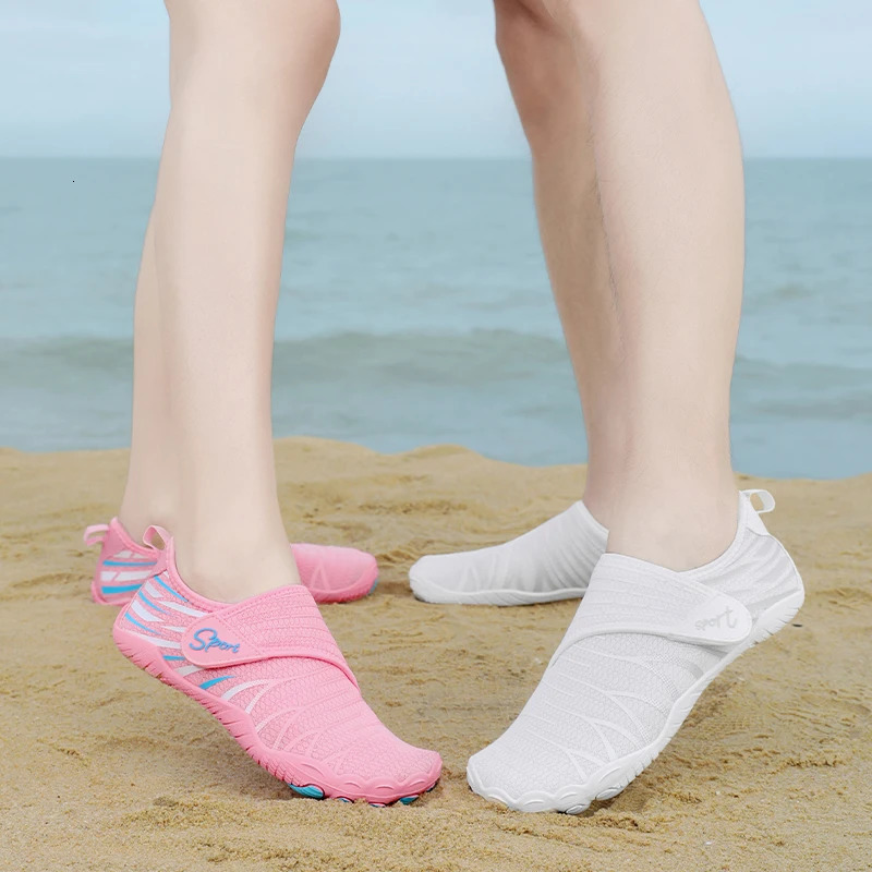 Anti Slip Aqua Shoes Summer Outdoor Beach Quick Drying Shoes Breathable Creek Tracing Aqua Shoes Upstream Wading Footwear 250730
