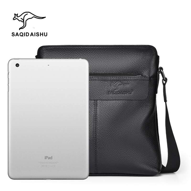 Bags New Men's Leather Simple First Layer Cowhide Bag Business Travel Messenger Shoulder Backpack