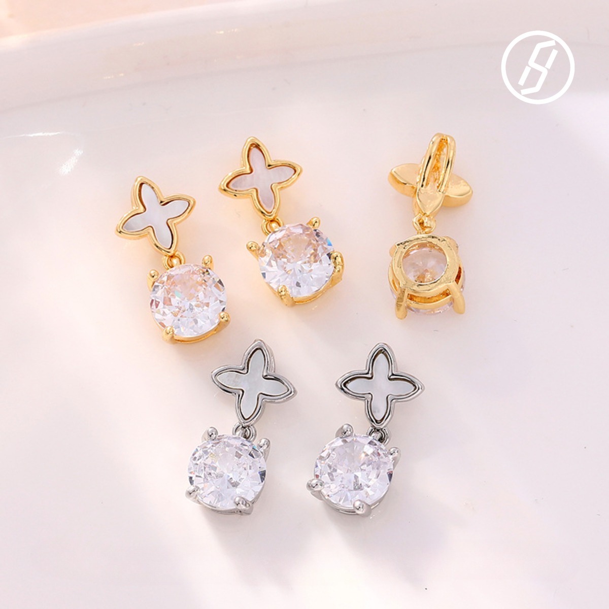 2025 New High-end Version of Internet Celebrity Hits Simple Love Tulip Retro High-end Enamel Gold-plated Round Stud Earrings Designer Jewelry for Wome