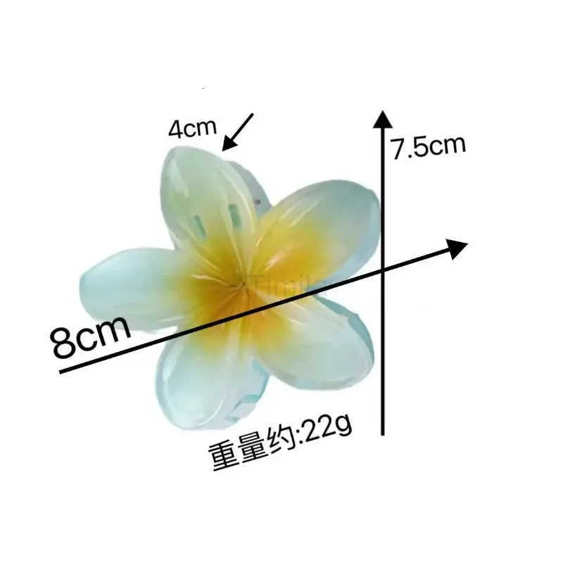 3pcs/set Summer Acrylic Flower Hair Clips for Women Sweet Hairpins Hair Claws Crab Clips Barrettes Girls Large Hair Accessories U250807