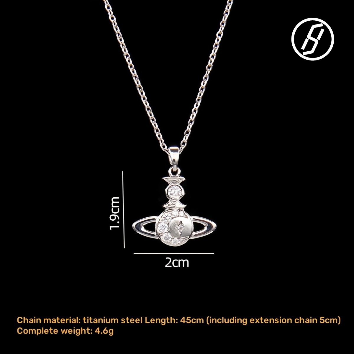 Designer Necklace Fashion Pearl Pin Womens Micro Safe Light Luxury Fashionable Bracelet Handmade For Women Saturn's Ring Necklace