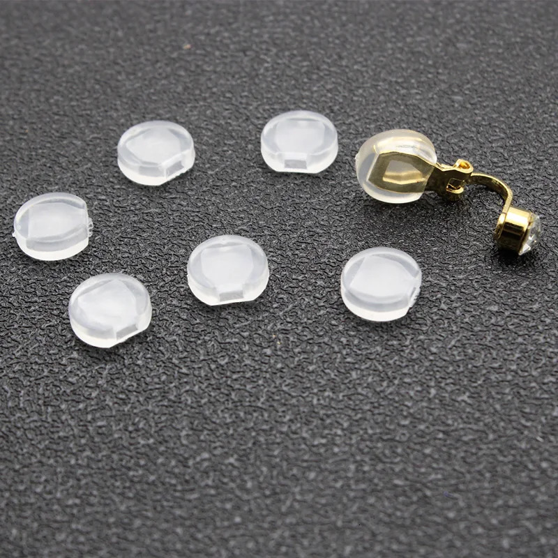 Earrings Screw Backs AntiPain Ear Clip Rubber Silicone Earring Back Stoppers for Stud Plug Blocked Caps DIY Making 250804