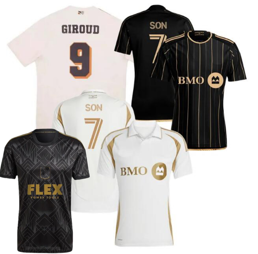 Los Angeles LA FC SON GIROUD BALE Soccer Jerseys 2024 2025 2026 ORDAZ TILLMAN D.BOUANGA Player Fans version football men and kids shirt