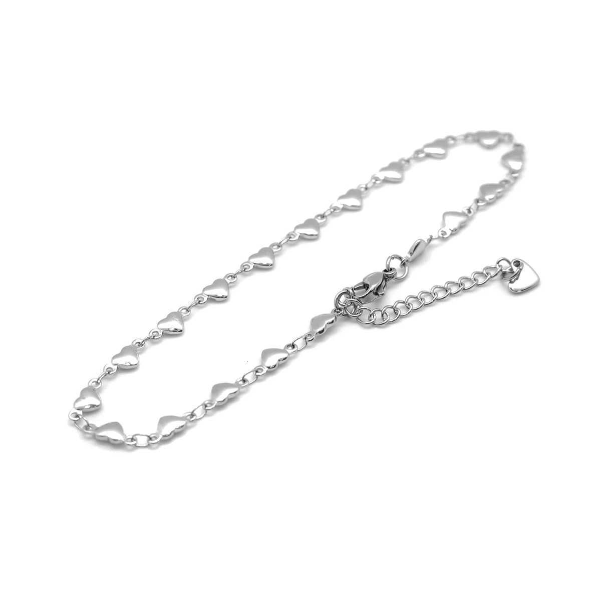 304 Stainless Steel Anklet For Women Heart Beach Foot Jewelry Leg-Chain Anklet s on the leg Fashion Accessories 1 Piece Y250805
