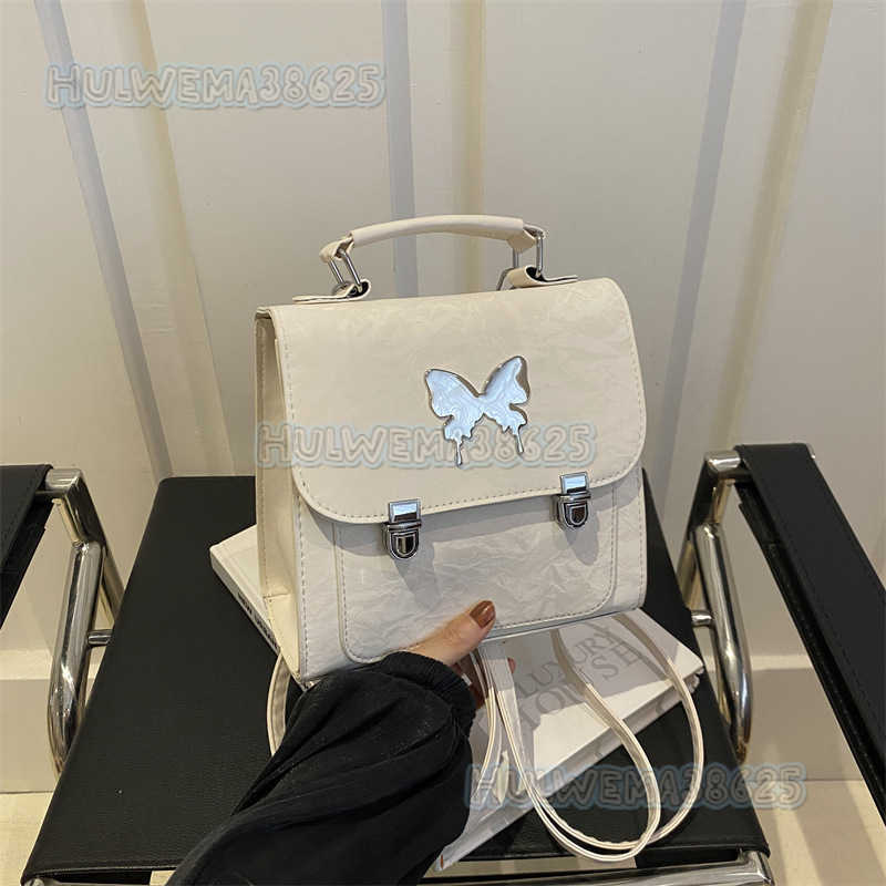 Fashion Style Butterfly Double Shoulder Small Bag for Women 2024 New Spring Summer Trendy Mini Backpack Travel Bag H250806