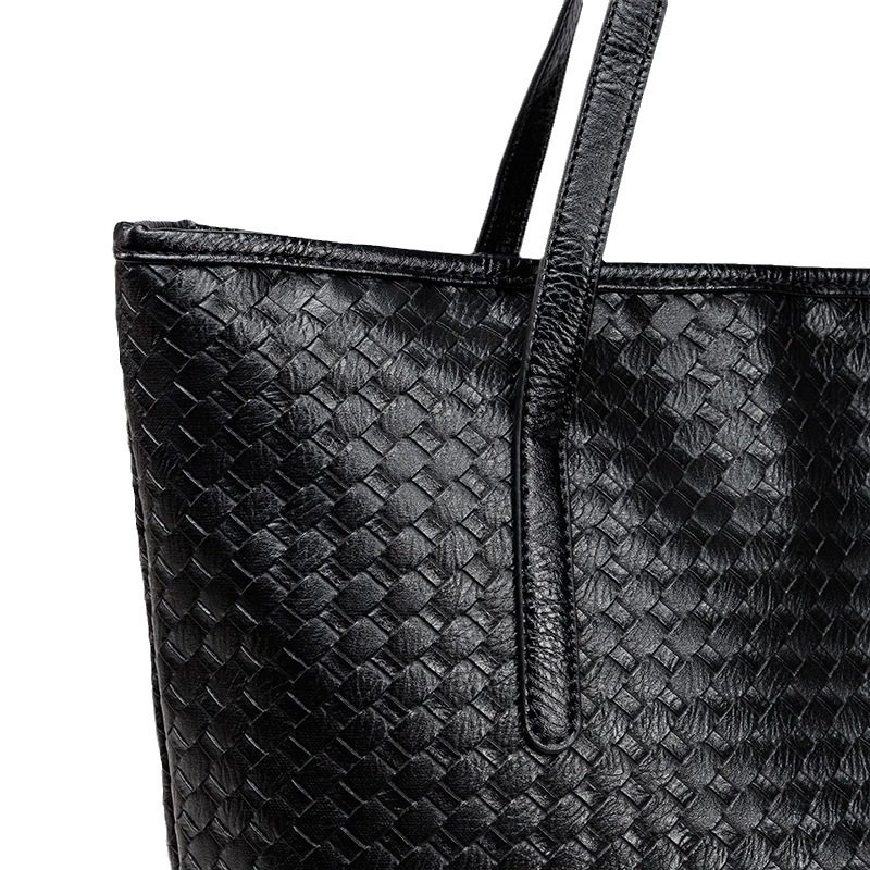 Stylish Plus-Sized Shopping Satchel by Weave Fabric Suitable for On-the-go Lifestyle