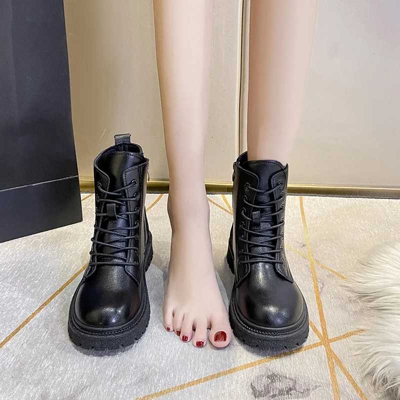 Spring/Autumn Sexy Increased Side Zipper Cool Walking Comfortable New Cross Strap Elegant Short Boots Reliable Womens Shoes XJ250807