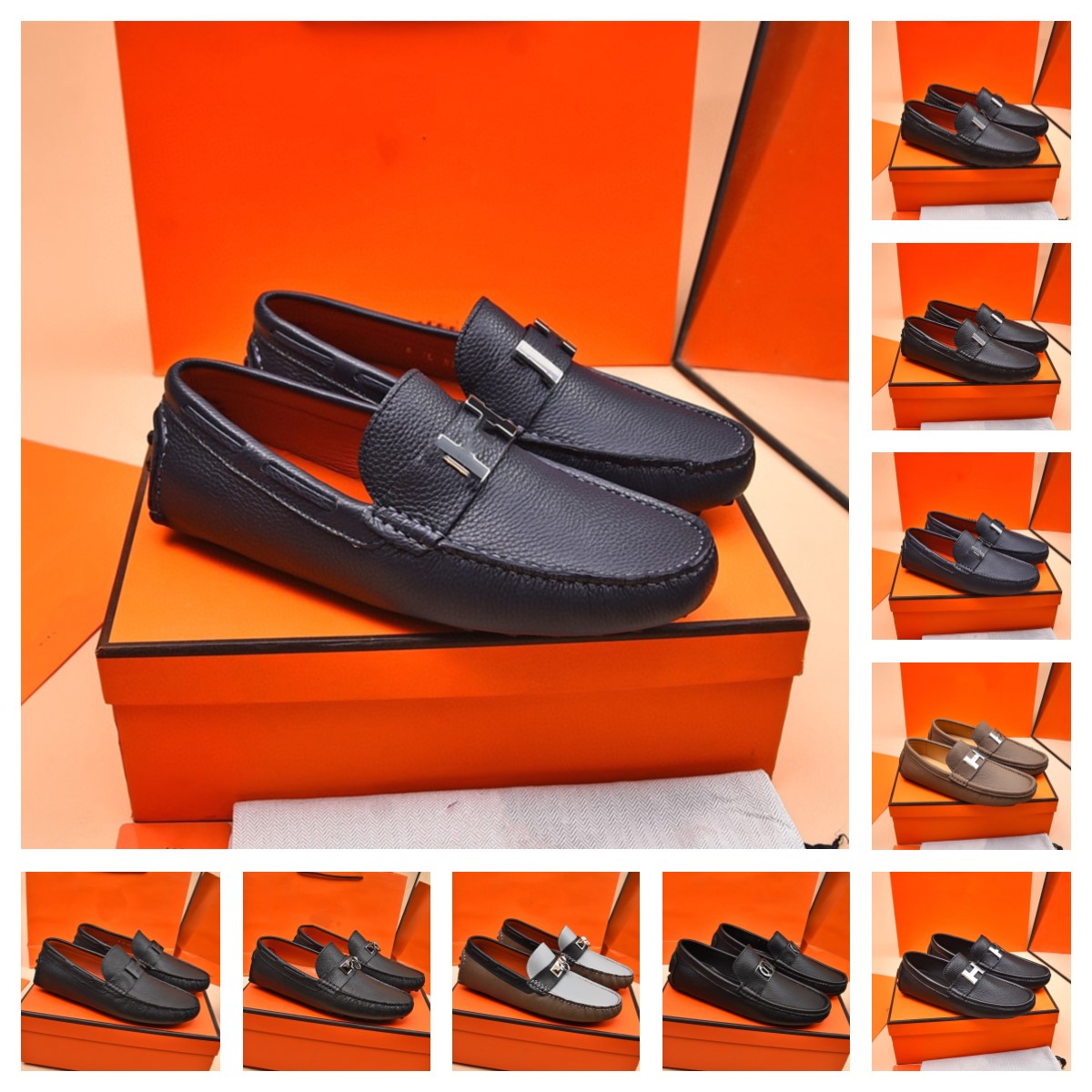 62Model 2024 Men Shoes England Trend Men Loafers Shoes Male Suede Oxford Wedding Leather Designer Dress Shoes Men Flats Zapatillas Hombre Plus Size 46