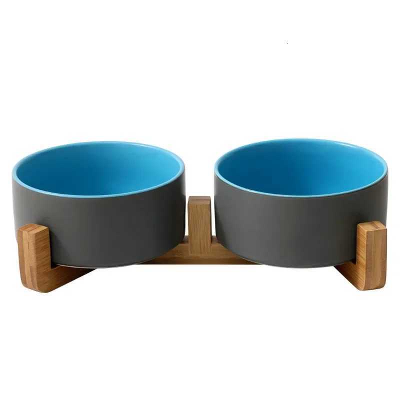 Cute Ceramic Bowl Dog Feeding Pet Feeder Goods for Cats Puppy Food Water Container Storage Waterer Accessories Cat Supplies Y250806