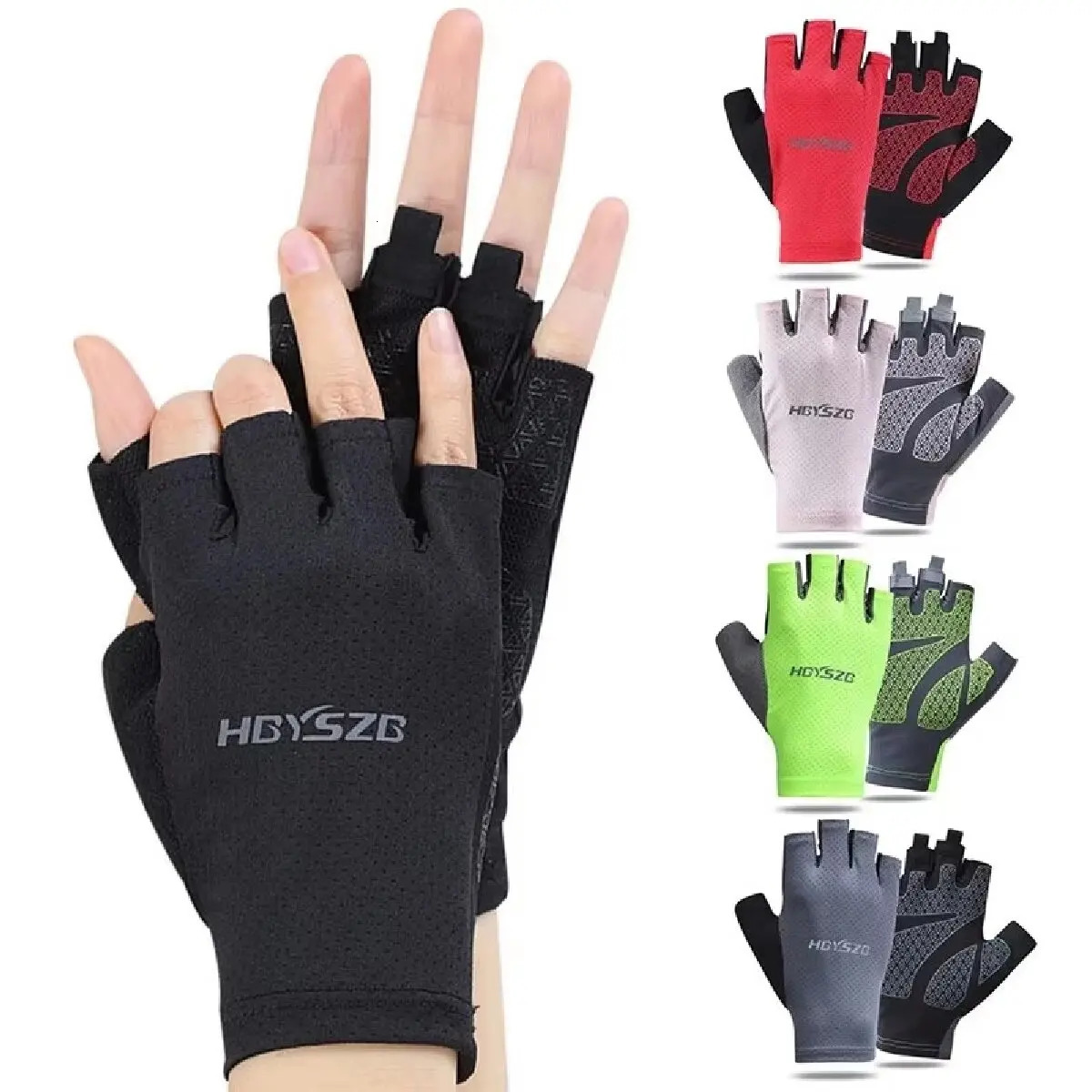 Professional Gym Fitness Breathable AntiSlip Women Men Half Finger Summer Fishing Cycling Fingerless Gloves Female Bicycle Bike 250729