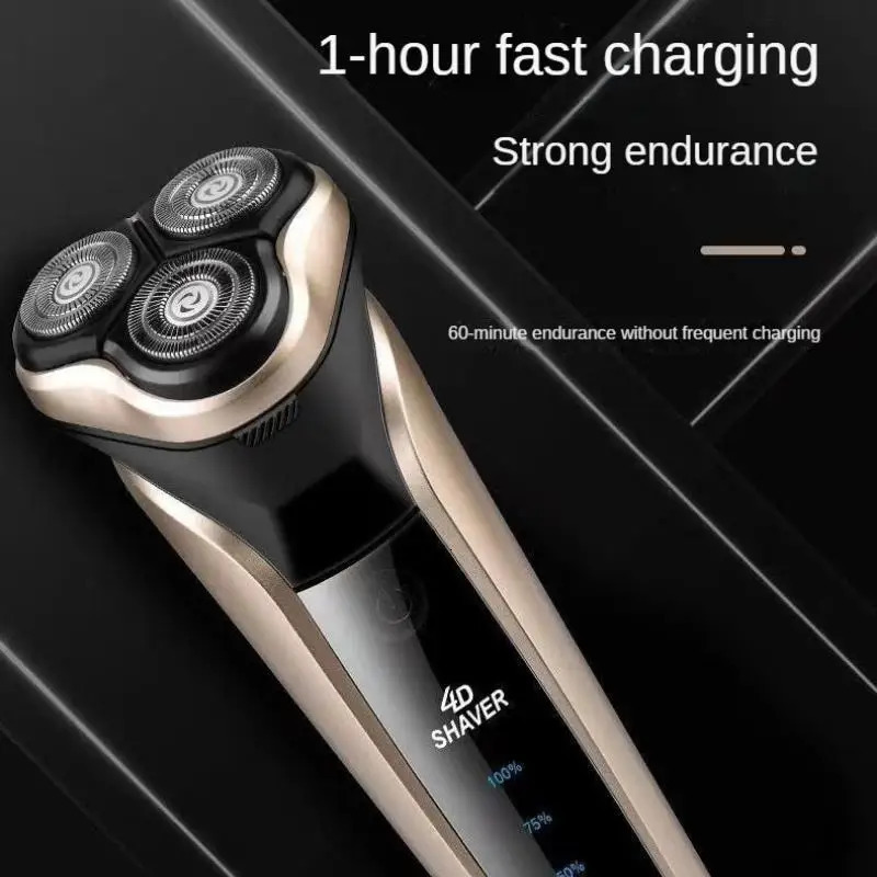Mens Electric Shaver With LED Power Display/Washable Head/USB Fast Charging Floating Head Home Portable Travel Shaver. 250805