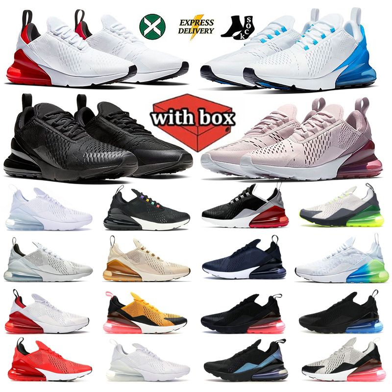 270 270s Designer Running Shoes Triple Black Core White Atmosphere Anthracite Orange University Red White Blue Men Women trainers Sports Sneakers platform shoe