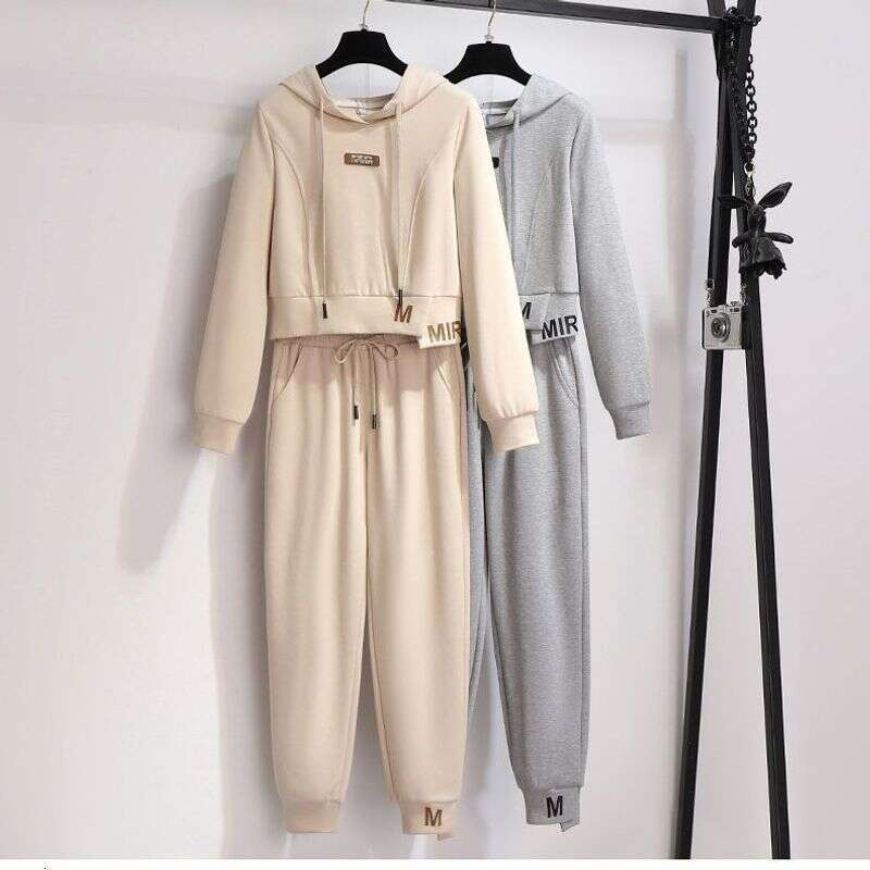 designer leisure Women's Clothing Casual Fashion Two Piece Sportswear Full Set Of Sweater Suit