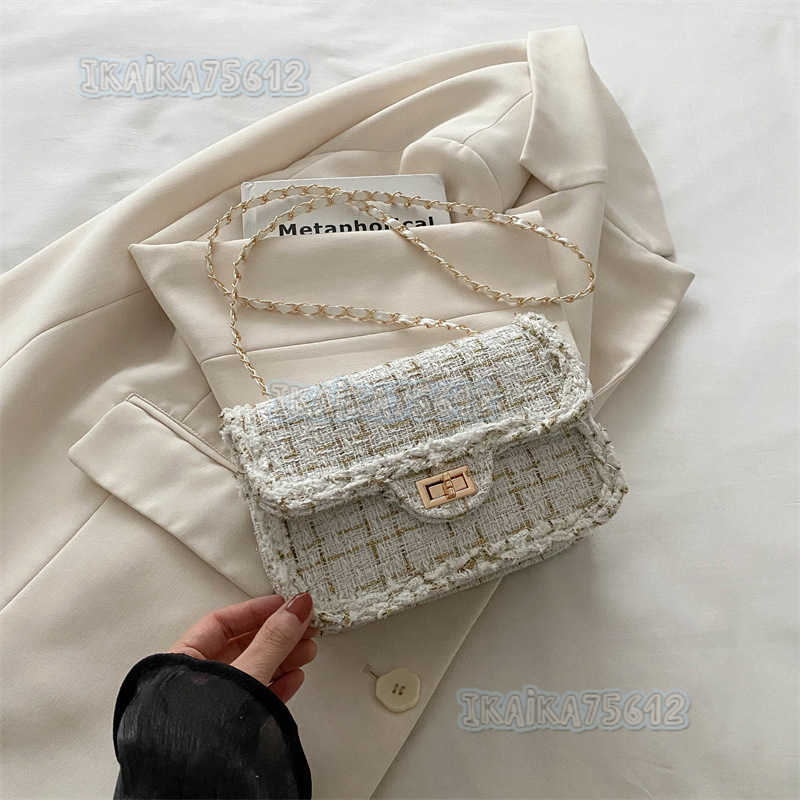 Niche Design Chain Small Square Bag 2024 Autumn New Fashion Commuter Simple Single Shoulder Crossbody Bag for Women H250806