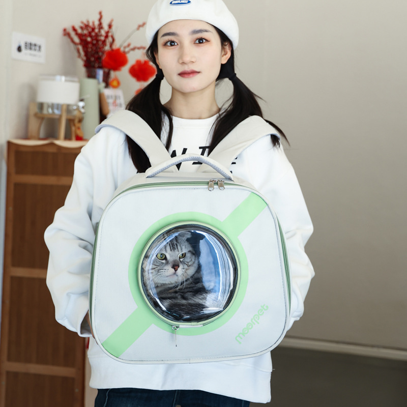 Beni Pet Large Space Pet Carrier Bag Breathable & Foldable for Cats: New Style Portable Pack