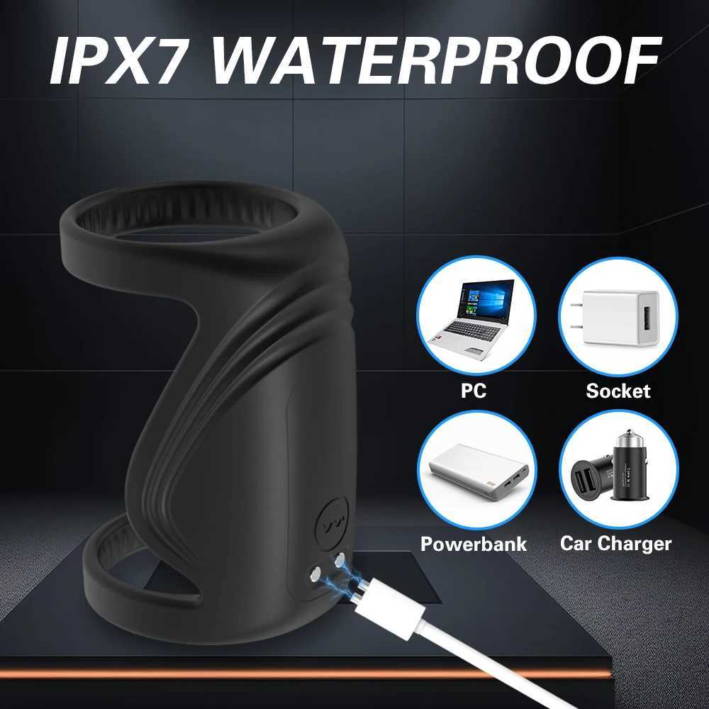 Bluetooth Penis Vibrator for Men Masturbator Sex Machine Penis Delay Trainer Cock Ring Glans Massager Male Sex Toys for Adults W250807