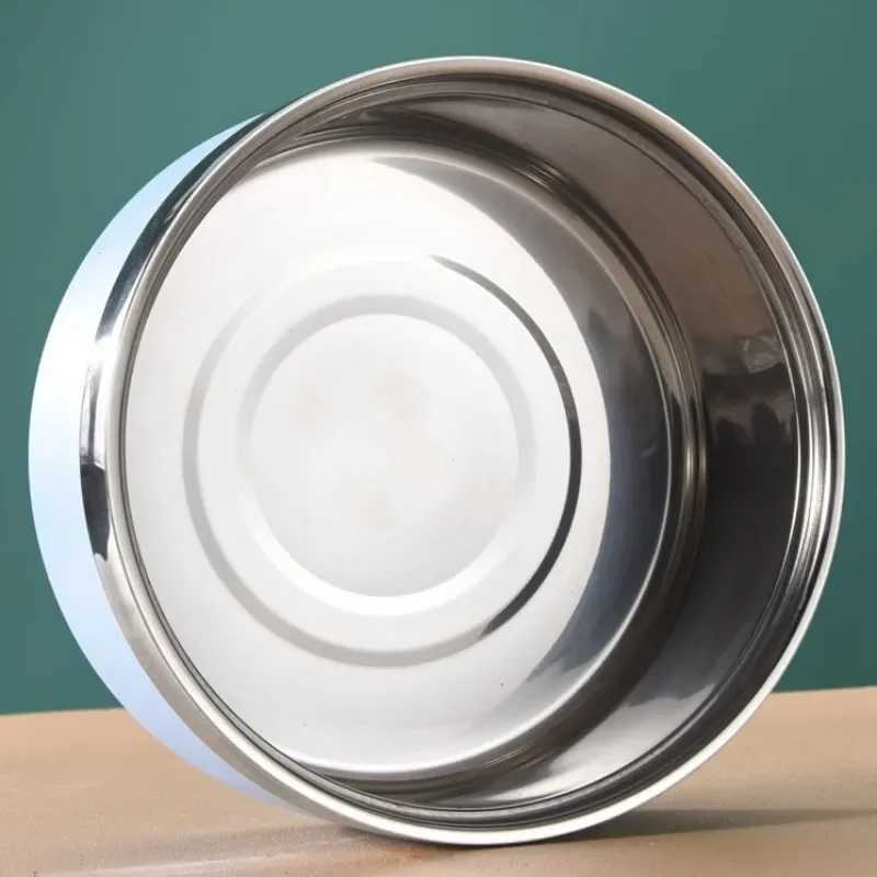 Dog Food Bowl Stainless Steel Dog Bowl Double-layer Water Bowls for Dogs Feeding Non-slip Cat Drinking Bowls Feeder Pet Supplies Y250806