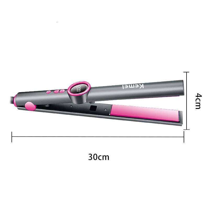 Kemei Km-3126 Dual-Purpose Straightener Curling Iron, Negative Ion Protection, Professional Hair Styling Iron For Women