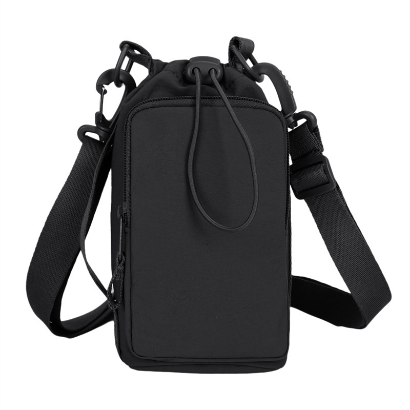 New Crossbody Small Phone Outdoor Travel Water Bottle Casual Sports Handheld Drawstring Bag For Men And Women