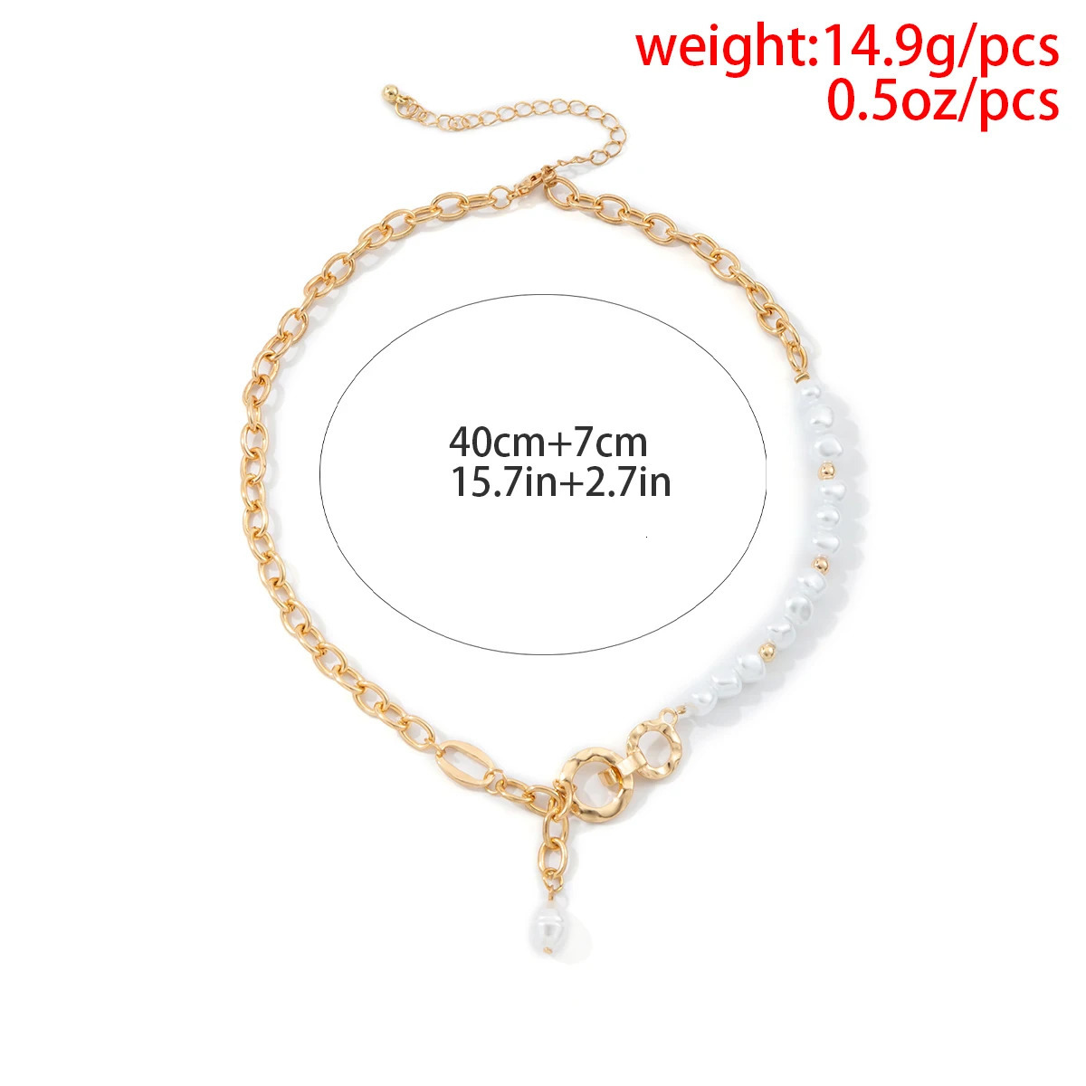 Pearl Beads Chain Short Choker Necklace for Women Fashion Pearl Pendant Necklace Trendy Collar Jewelry Gifts 250730