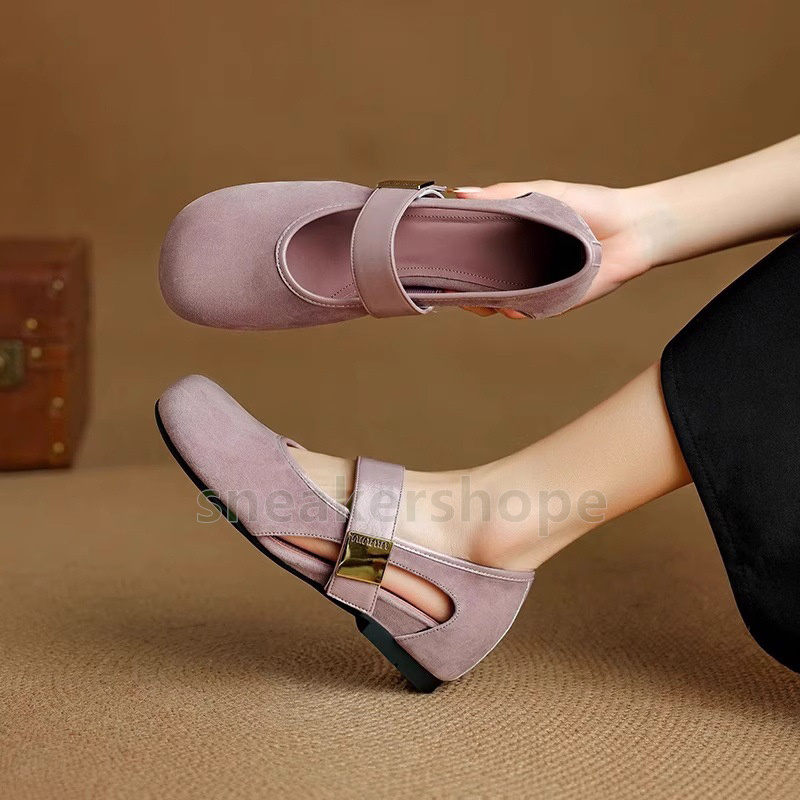designer shoes loafers womens ballet flats low heels mary jane shoes comfort soft sole fashion luxury ballerina shoe size 35-40