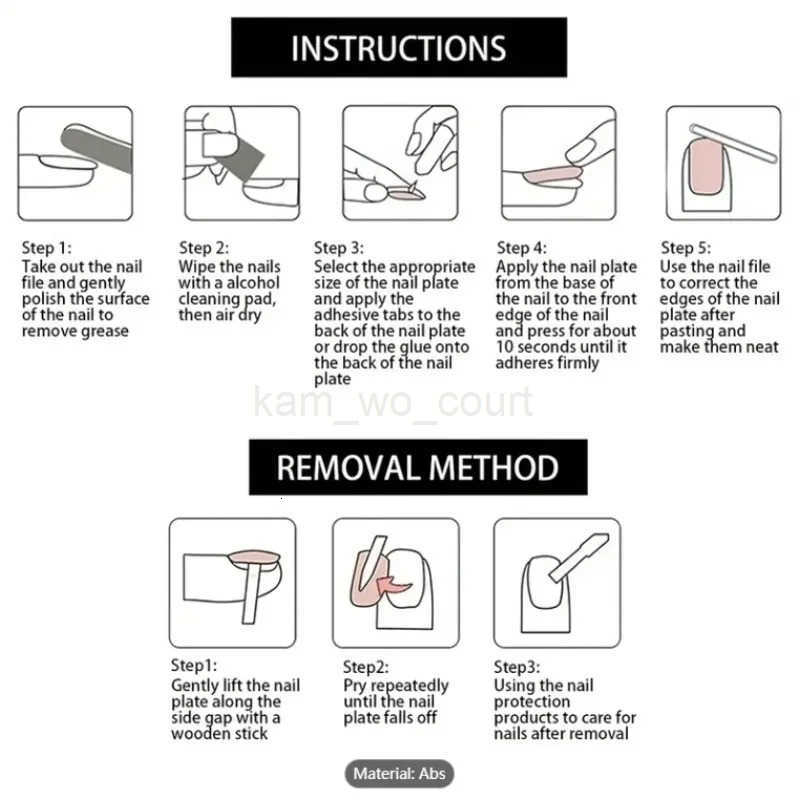 24Pcs Summer Trendy Duckbill Fake Nails 3D Floral Press-on Nails French Design Golden Rhinestone Bow Decor Acrylic False Nails M250807