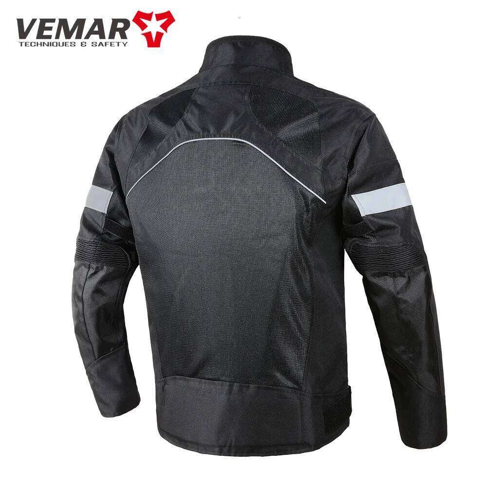 Men Woman Summer Breathable Motorcycle Jacket Night Reflective Motorbike Riding Coat with 5pcs Protective pads M-5XL